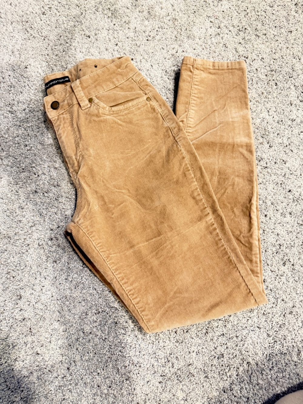 Classic Corduroy Skinny Pants in Camel- Size 9